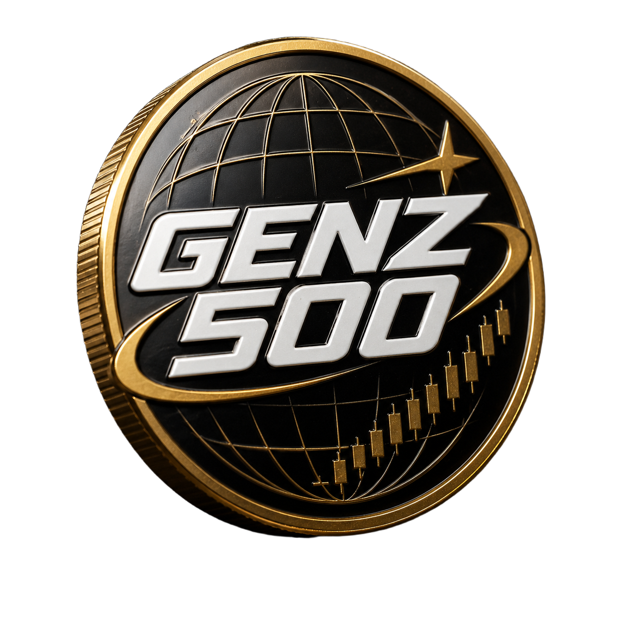 GENZ500 gold index coin